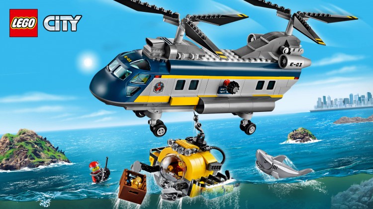 конструктор Lego City Вертолет исследователей моря
