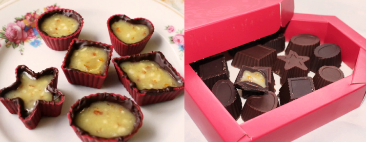 Шоколадные конфеты на День Влюбленных