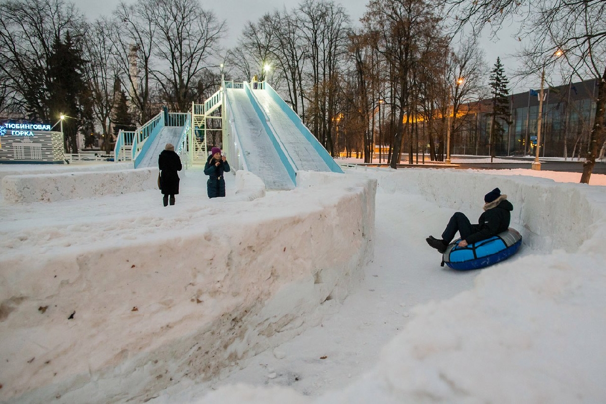 Горки для тюбинга в москве