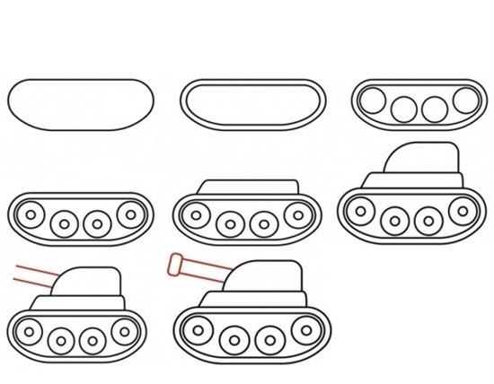 Как нарисовать военную технику - Nils Blog