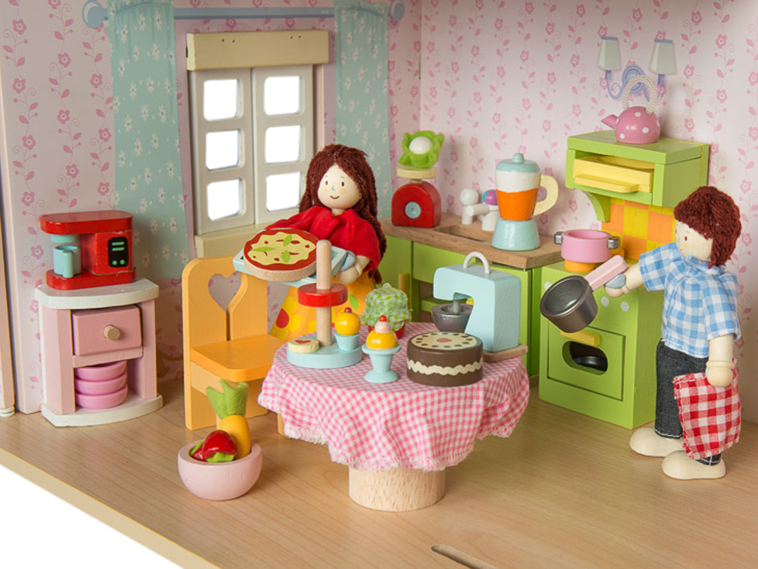 Игровой набор «мебель для кукольного домика» (кухонный гарнитур)